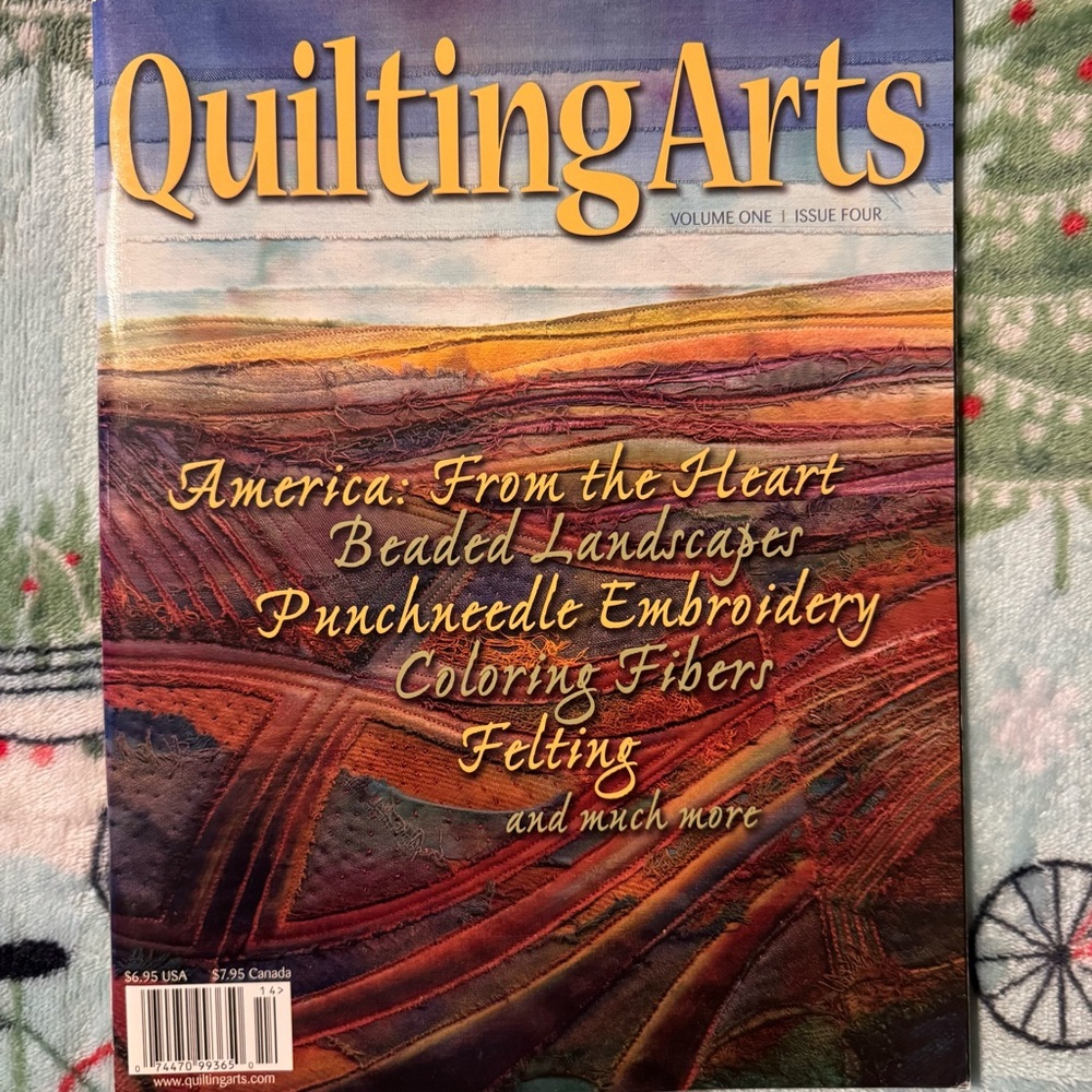 VTG 2002 Quilting Arts Magazine Volume One Issue Four Grannycore Trad Wife Craft